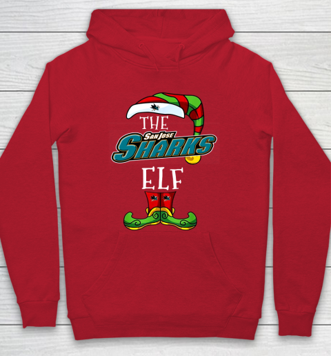 San Jose Sharks Christmas ELF Funny NHL Hoodie 7