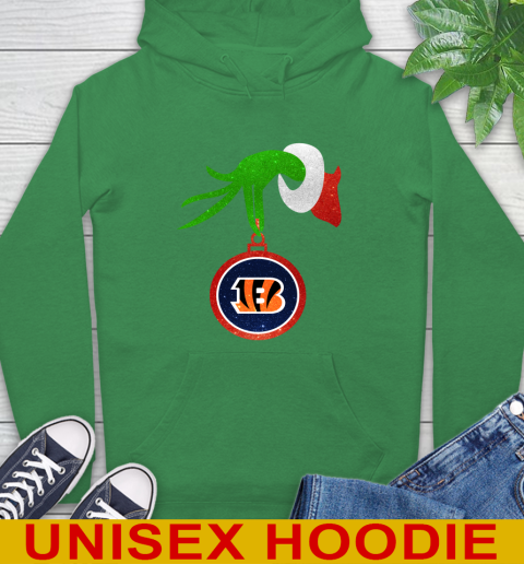 Cincinnati Bengals Grinch Merry Christmas NFL Football Hoodie 8