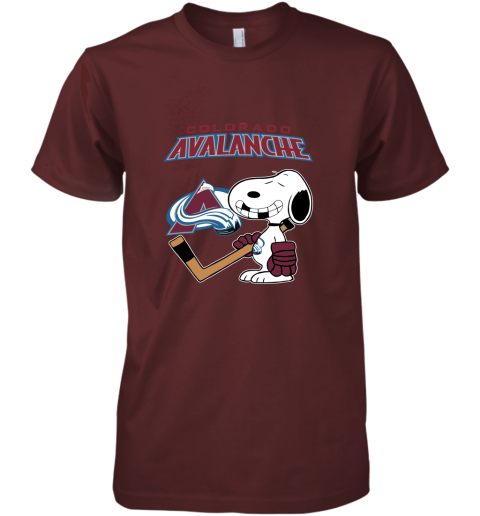 Colorado Avalanche Ice Hockey Broken Teeth Snoopy NHL Premium Men's T-Shirt