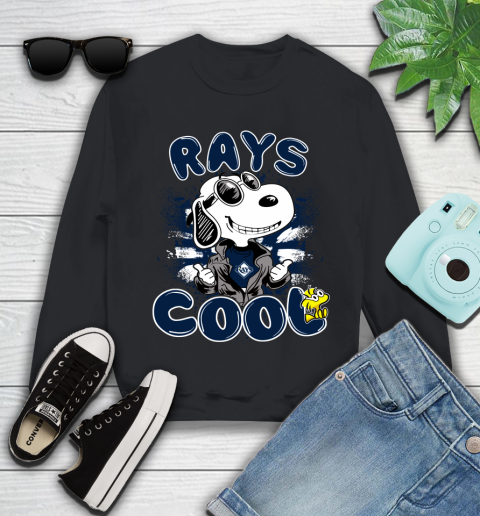 MLB Baseball Tampa Bay Rays Cool Snoopy Shirt Youth Sweatshirt