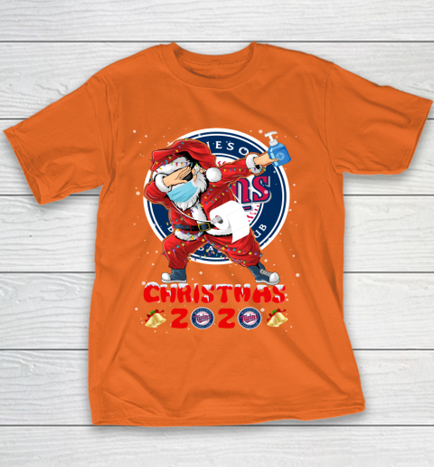 Minnesota Twins Funny Santa Claus Dabbing Christmas 2020 MLB Youth T-Shirt 4