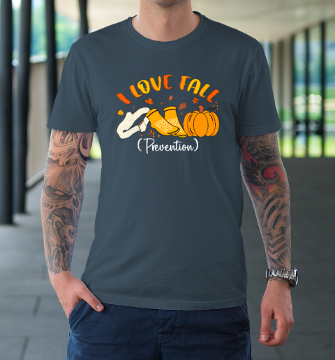Nurse Fall I Love Fall Prevention Fall Physical Therapy T-Shirt 4