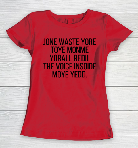 Blink 182 I Miss You Funny Jone Waste Yore Women's T-Shirt 7