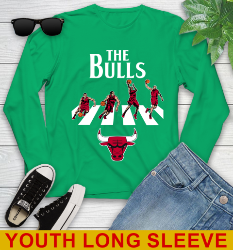 NBA Basketball Chicago Bulls The Beatles Rock Band Shirt Youth Long Sleeve 7