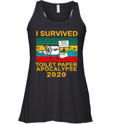 I Survived Toilet Paper Apocalypse 2020 Vintage Racerback Tank