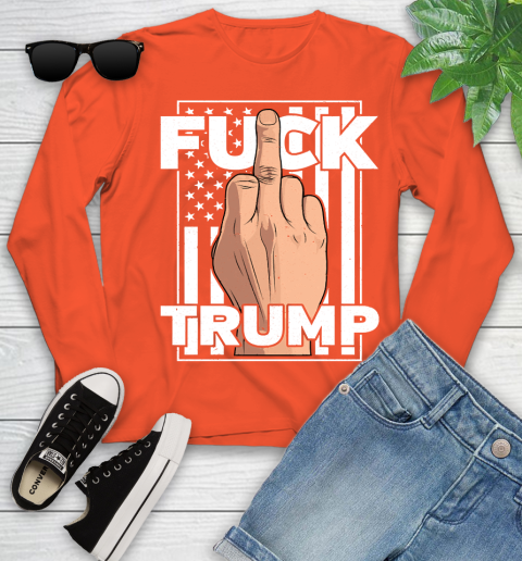 Fuck Trump Middle Finger Anti Republican T Shirt 115