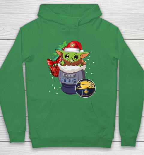 Indiana Pacers Christmas Baby Yoda Star Wars Funny Happy NBA Hoodie 8