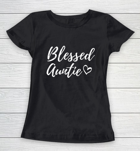 Blessed Auntie Shirt for Women Christmas Family Matching Women's T-Shirt
