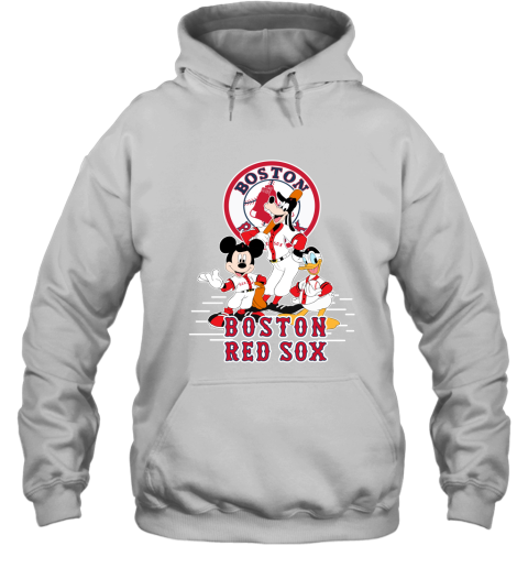 Boston Red Sox Mickey Donald And Goofy Baseball Hoodie