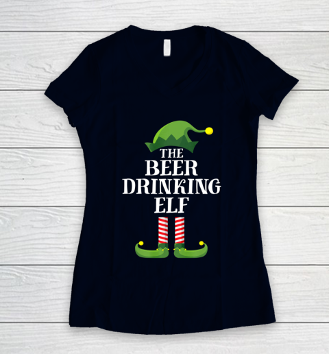 Beer Drinking Elf Matching Family Group Christmas Party Pj T-Shirt Beer Drinking Elf Matching Family Group Christmas Party Pj T-Shirt
