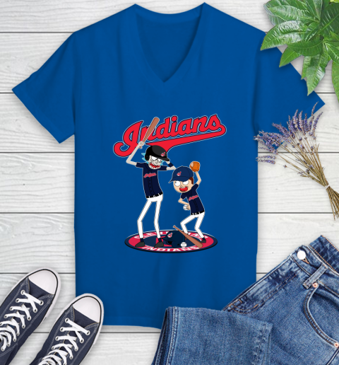 MLB Cleveland Indians Rick And Morty Baseball 86