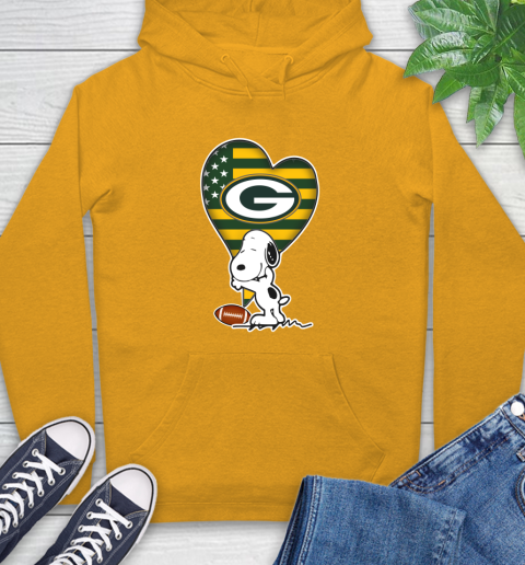 Green Bay Packers NFL Football The Peanuts Movie Adorable Snoopy Hoodie 3