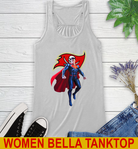 NFL Superman DC Sports Football Tampa Bay Buccaneers Racerback Tank