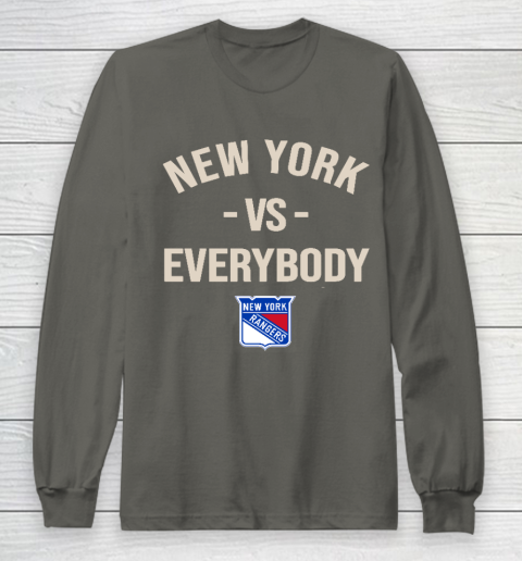 New York Rangers Vs Everybody Long Sleeve T-Shirt 5