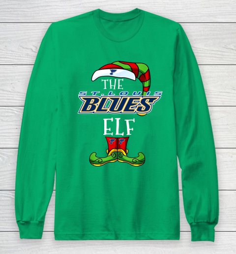 St.Louis Blues Christmas ELF Funny NHL Long Sleeve T-Shirt 4