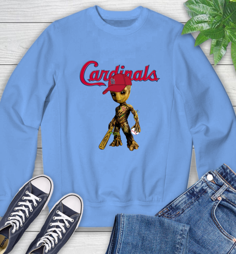 MLB St.Louis Cardinals Groot Guardians Of The Galaxy Baseball Sweatshirt 11