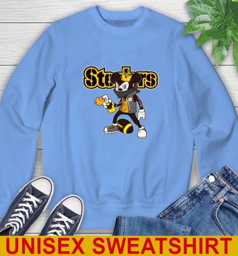 Pittsburgh Steelers NFL Football Mickey Peace Sign Sports Sweatshirt 11