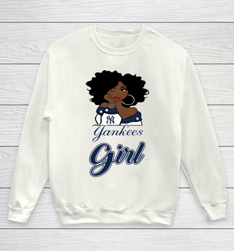 New York Yankeess Girl MLB Youth Sweatshirt 2
