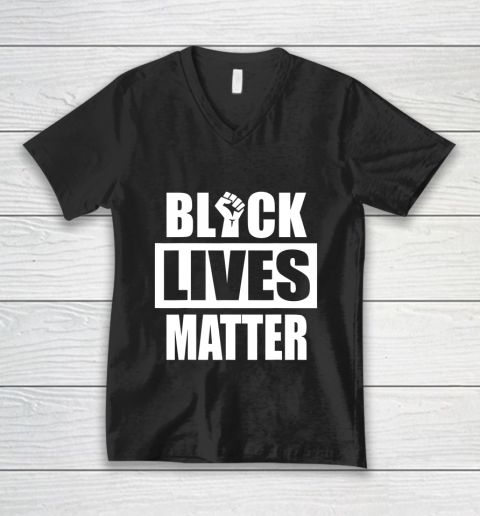 Black Lives Matter Black History Black Power Pride Protest V-Neck T-Shirt