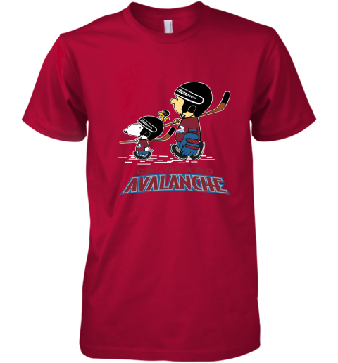 Let's Play Colorado Avalanche Ice Hockey Snoopy NHL Premium Men's T-Shirt