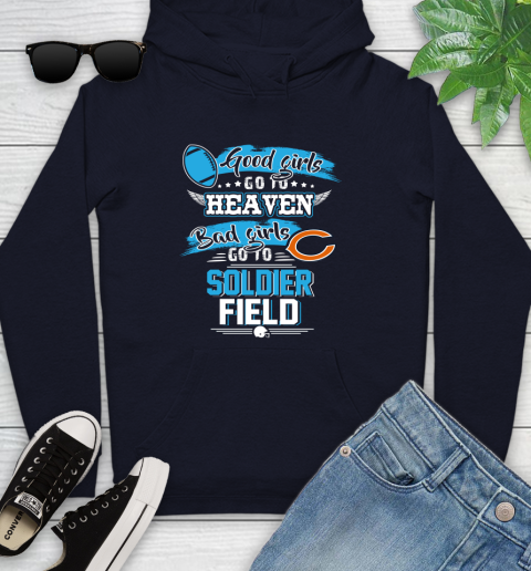 Chicago Bears NFL Bad Girls Go To Soldier Field Shirt Youth Hoodie 3