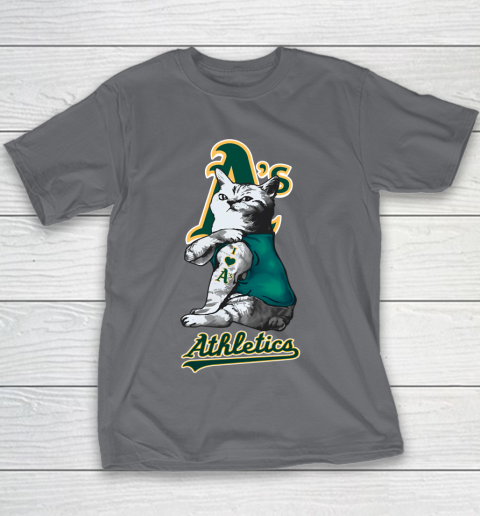 MLB Baseball My Cat Loves Oakland Athletics Youth T-Shirt 5