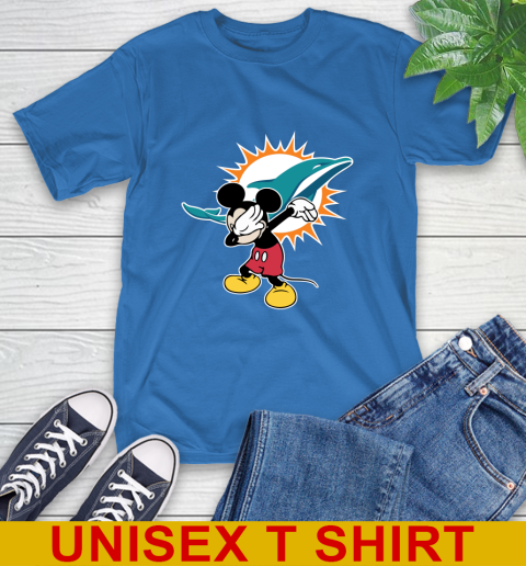 Miami Dolphins NFL Football Dabbing Mickey Disney Sports T-Shirt 9