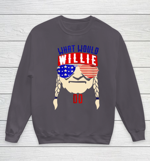 Willie Nelson shirt What would Willie do Youth Sweatshirt 5