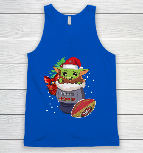 San Francisco 49ers Christmas Baby Yoda Star Wars Funny Happy NFL Tank Top 6 San Francisco 49ers Christmas Baby Yoda Star Wars Funny Happy NFL Tank Top - Image 6