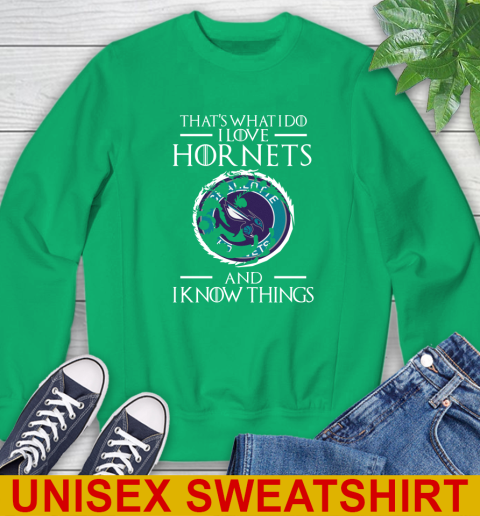 Charlotte Hornets NBA Basketball That's What I Do I Love My Team And I Know Things Game Of Thrones 32