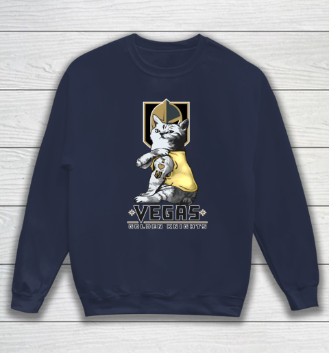 NHL My Cat Loves Vegas Golden Knights Hockey Sweatshirt 2