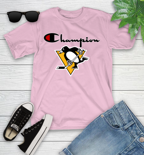 NHL Hockey Pittsburgh Penguins Champion Shirt Youth T-Shirt 7