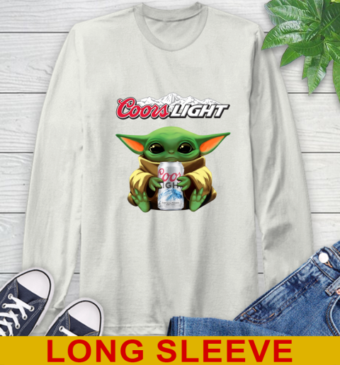 Star Wars Baby Yoda Hugs Coors Beer Shirt 69