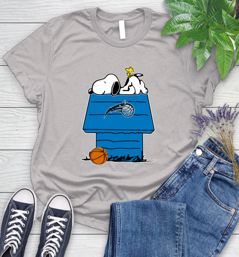 Orlando Magic NBA Basketball Snoopy Woodstock The Peanuts Movie Women's T-Shirt 10
