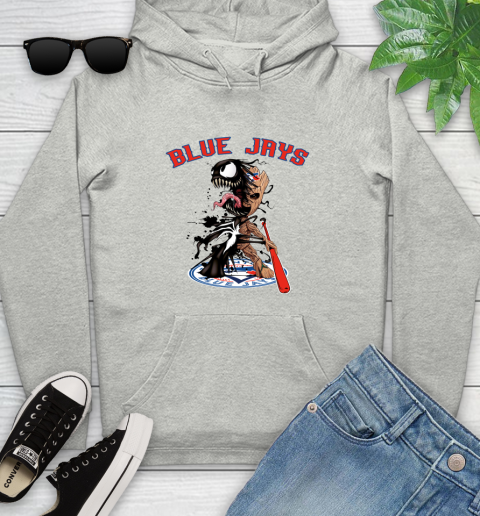 MLB Toronto Blue Jays Baseball Venom Groot Guardians Of The Galaxy Youth Hoodie