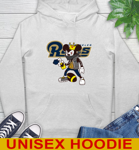 Los Angeles Rams NFL Football Mickey Peace Sign Sports Hoodie