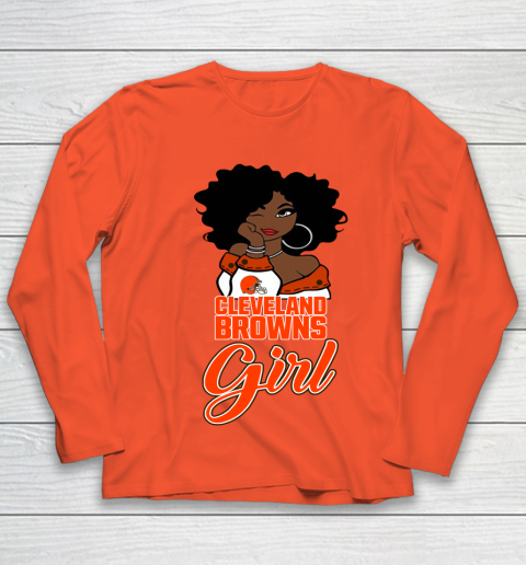 Cleveland Browns Girl NFL Youth Long Sleeve 4