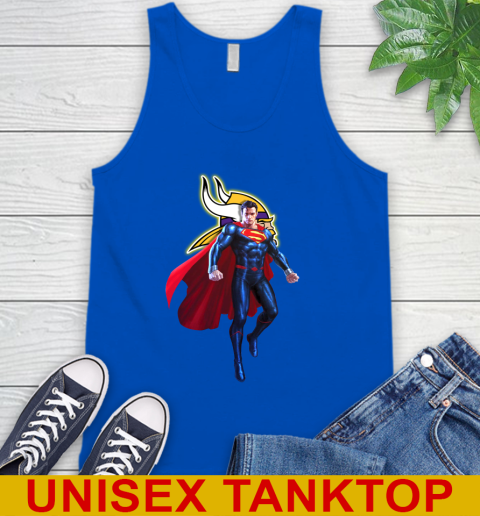 NFL Superman DC Sports Football Minnesota Vikings Tank Top 5