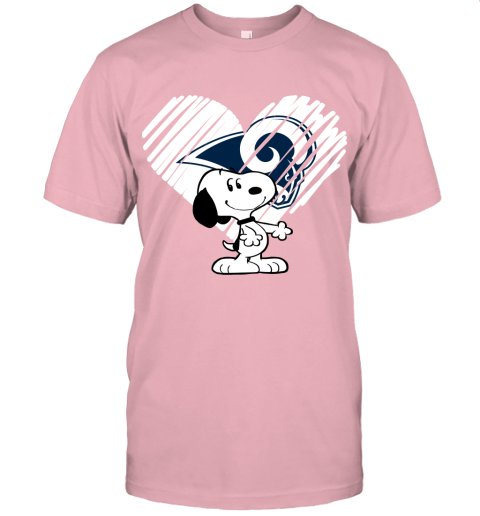 jo4w a happy christmas with los angeles ram snoopy jersey t shirt 60 front pink