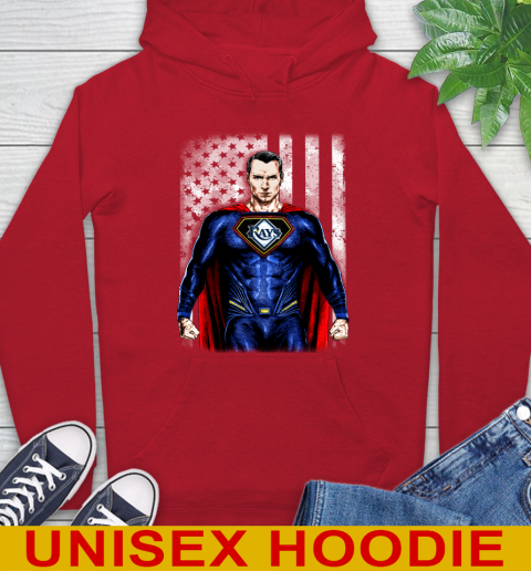 MLB Baseball Tampa Bay Rays Superman DC Shirt Hoodie - Image 11