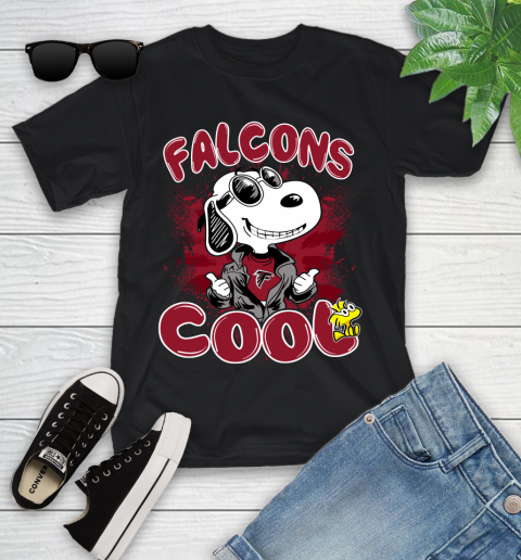 NFL Football Atlanta Falcons Cool Snoopy Shirt Youth T-Shirt