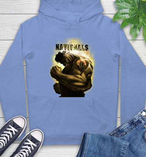 Washington Wizards NBA Basketball Hulk Marvel Avengers Sports Hoodie 11