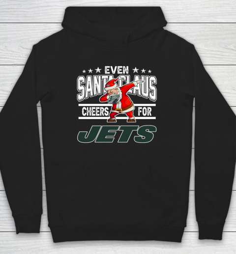 New York Jets Even Santa Claus Cheers For Christmas NFL Hoodie