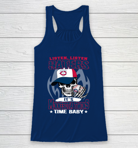 Listen Haters It is TWINS Time Baby MLB Racerback Tank 6