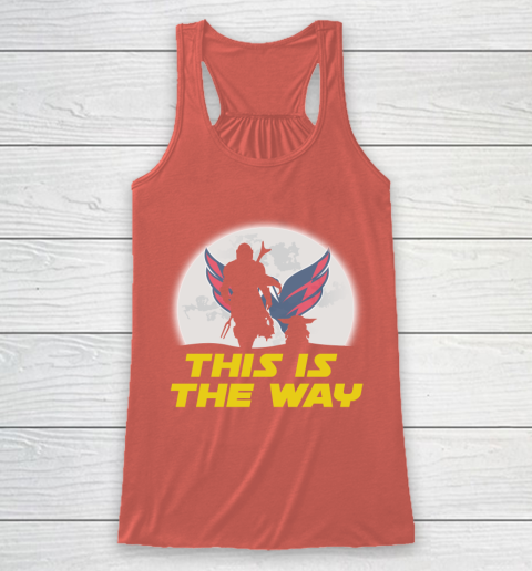 Washington Capitals NHL Ice Hockey Star Wars Yoda And Mandalorian This Is The Way Racerback Tank 3