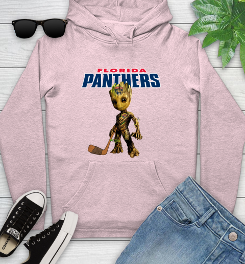 Florida Panthers NHL Hockey Groot Marvel Guardians Of The Galaxy Youth Hoodie 10