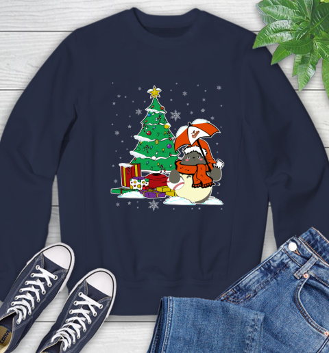 Baltimore Orioles MLB Baseball Cute Tonari No Totoro Christmas Sports Sweatshirt 2