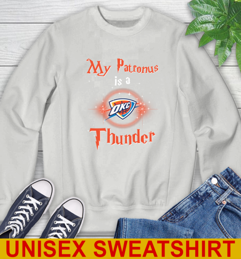 NBA Basketball Harry Potter My Patronus Is A Oklahoma City Thunder Sweatshirt 5