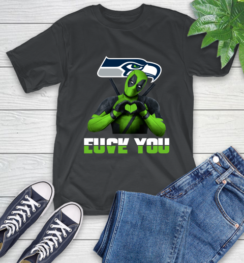NHL Seattle Seahawks Deadpool Love You Fuck You Football Sports T-Shirt