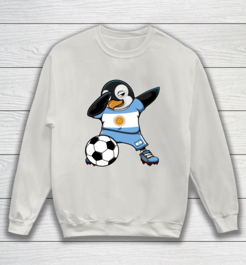 Dabbing Penguin Argentina Soccer Fans Jersey Football Lovers Sweatshirt 8